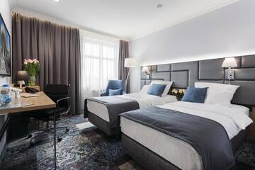 Фото номера Двухместный номер Делюкс с 2 отдельными кроватями Апарт-отели Hotel Włoski Boutique Centrum Poznań г. Познань 7