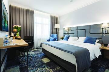 Фото номера Роскошный двухместный номер с 1 кроватью Апарт-отели Hotel Włoski Boutique Centrum Poznań г. Познань 8